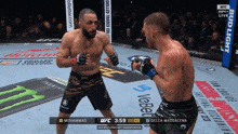 muhammad and della maddalena fight in a ufc match
