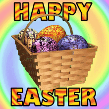 Easter Basket Happy Easter GIF - Easter Basket Happy Easter Easter Eggs GIFs