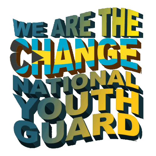We Are The Change National Youth Guard Bahamas Forward Sticker