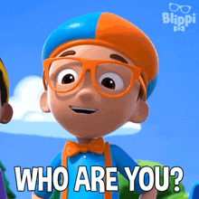 Who Are You Blippi GIF - Who Are You Blippi Blippi Wonders - Educational Cartoons For Kids GIFs
