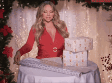 Christmas Mariah Carey GIF - Christmas Mariah Carey Ho Ho Ho GIFs