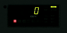 a digital display displays the number 0 on it