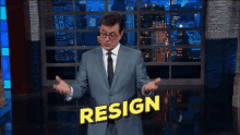 End It GIF - Stephen Colbert Resign Over GIFs
