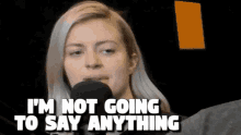 Elyse Willems Im Not Going To Say Anything GIF