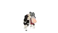 a black and white cow with a big nose is standing on a white background