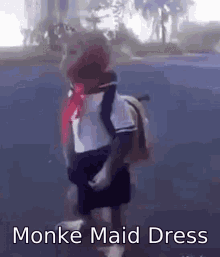 Monke Exorid GIF - Monke Exorid Maid Dress GIFs