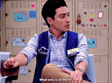 Superstore Jonah Simms GIF - Superstore Jonah Simms What Else Is On There GIFs