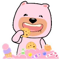 Food Candy Sticker - Food Candy Bear Stickers