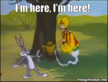 Im Here Bugs Bunny GIF - Im Here Bugs Bunny Jim Backus GIFs