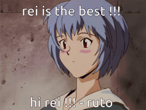 Rei Rei Ayanami GIF - Rei Rei Ayanami Akuthinker GIFs