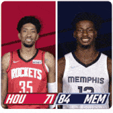 Houston Rockets (71) Vs. Memphis Grizzlies (84) Third-fourth Period Break GIF - Nba Basketball Nba 2021 GIFs
