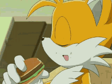 Tails Food GIF - Tails Food Burger GIFs