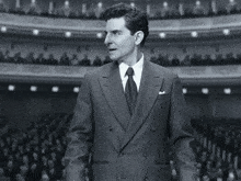 A Young Leonard Bernstein About To Conduct An Orchestra Maestro GIF