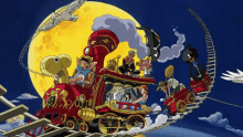 One Piece Train GIF - One Piece Train Moon GIFs