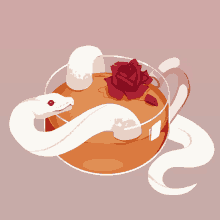 Snakes Tea GIF - Snakes Tea Red Rose GIFs