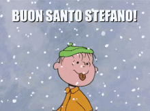 Buon Santo Stefano Nevicata Neve 26 Dicembre Auguri GIF - Saint Stephan Snowing Snowfall GIFs
