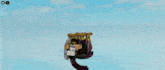 a computer generated image of a roller coaster with a person on it