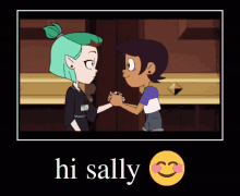 Hi Sally Hi Sally Blush GIF - Hi Sally Hi Sally Blush Sally GIFs