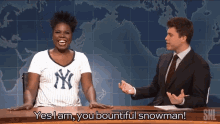 Yes I Am You Bountiful Snowman GIF - Yes I Am You Bountiful Snowman Colin Jost GIFs