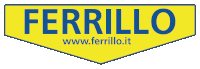 a yellow sign that says ferrillo with the website www.ferrillo.it