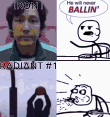 valorant he will never be ballin he will never be balling iron radiant