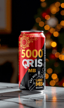 a can of 5000 oris mb sits on a table