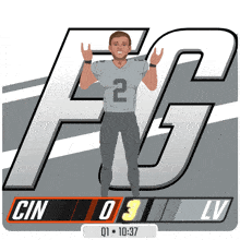 an illustration of a football player with the number 2 on his shirt