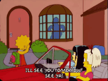 See You Tomorrow GIF - See You Tomorrow The Simpsons Lisa GIFs