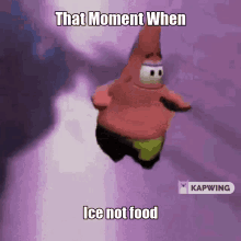 patrick ice food not ice isnt food