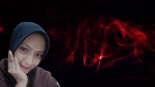 a picture of a girl with the words assalamu'alaikum on the bottom right