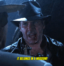 a man with blood on his face says it belongs in a museum ..