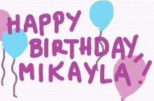 Happy Birthday Mikayla GIF - Happy Birthday Mikayla Animation GIFs