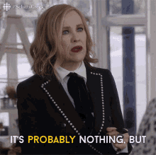 Its Probably Nothing But I Think Ive Killed A Man Catherine Ohara GIF - Its Probably Nothing But I Think Ive Killed A Man Catherine Ohara Moira GIFs