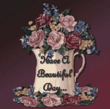 Have A Peaceful Day Flowers GIF