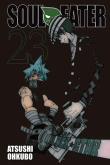 a book cover for soul eater number 23 by atsushi ohkubo