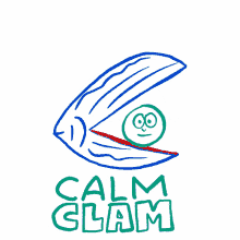 calm clam veefriends relaxed chill clam