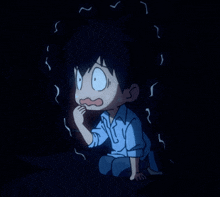 a cartoon of a person with a surprised expression on their face