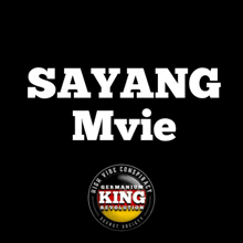 a poster that says " sayang mvie " with a german flag in the background