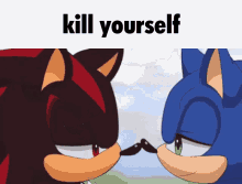 Kill Yourself Sonic X Shadow GIF - Kill Yourself Sonic X Shadow Sonadow GIFs