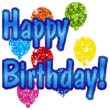 Happy Birthday Greetings GIF - Happy Birthday Greetings Balloon GIFs