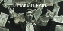 Andrew Yang Yang Gang GIF - Andrew Yang Yang Gang Make It Rain GIFs