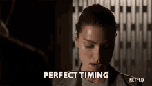 Perfect Timing Chloe Decker GIF - Perfect Timing Chloe Decker Lauren German GIFs