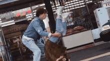 Hand Stand Moby Rich GIF - Hand Stand Moby Rich Friends GIFs