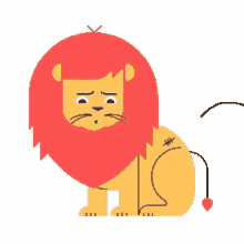 circus logic lion sad ouch