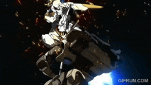 a gif from gifrun.com shows a robot firing a rocket