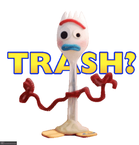 Forkie Toy Story Sticker - Forkie Toy Story Trash Stickers