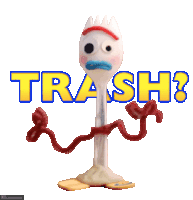 Forkie Toy Story Sticker - Forkie Toy Story Trash Stickers