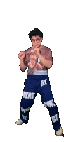 a man wearing a t-shirt that says gyat on it