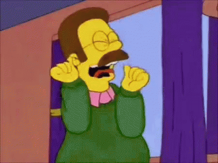 Ned Flanders The Simpsons GIF - Ned Flanders The Simpsons Excited ...