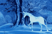 The Last Unicorn GIF - The Last Unicorn Snow Lonely GIFs